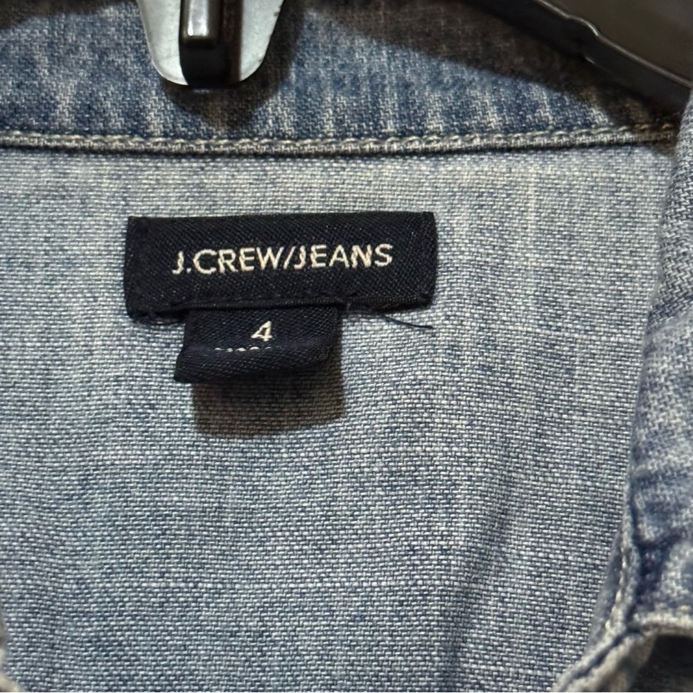 J.Crew Jeans Denim Button-Up Shirt in Light Blue - Picture 2 of 6